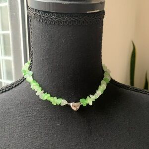 Green Heart Stone Magnet Necklace